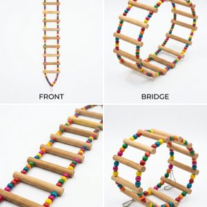Flexible Wooden Ladder Hammock & Bridge