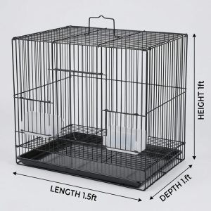 Bird View Pet Hub Portable Bird Cage with Top Handle (1ft)