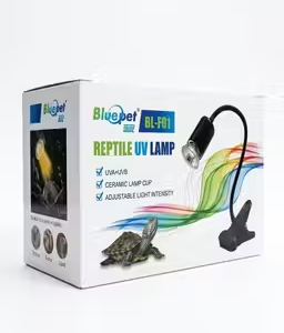 Blue Pet BL-F01 Reptile UV Lamp with Clip Holder for Turtles, Lizards & Reptiles
