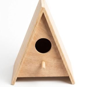 Triangle Wooden Bird Breeding Nest Box